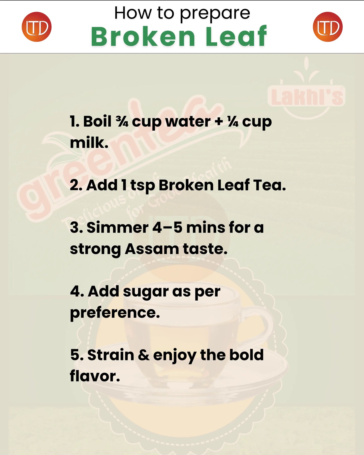 Lakhi's Broken Leaf | Premium Tea | Lucky Tea Depot