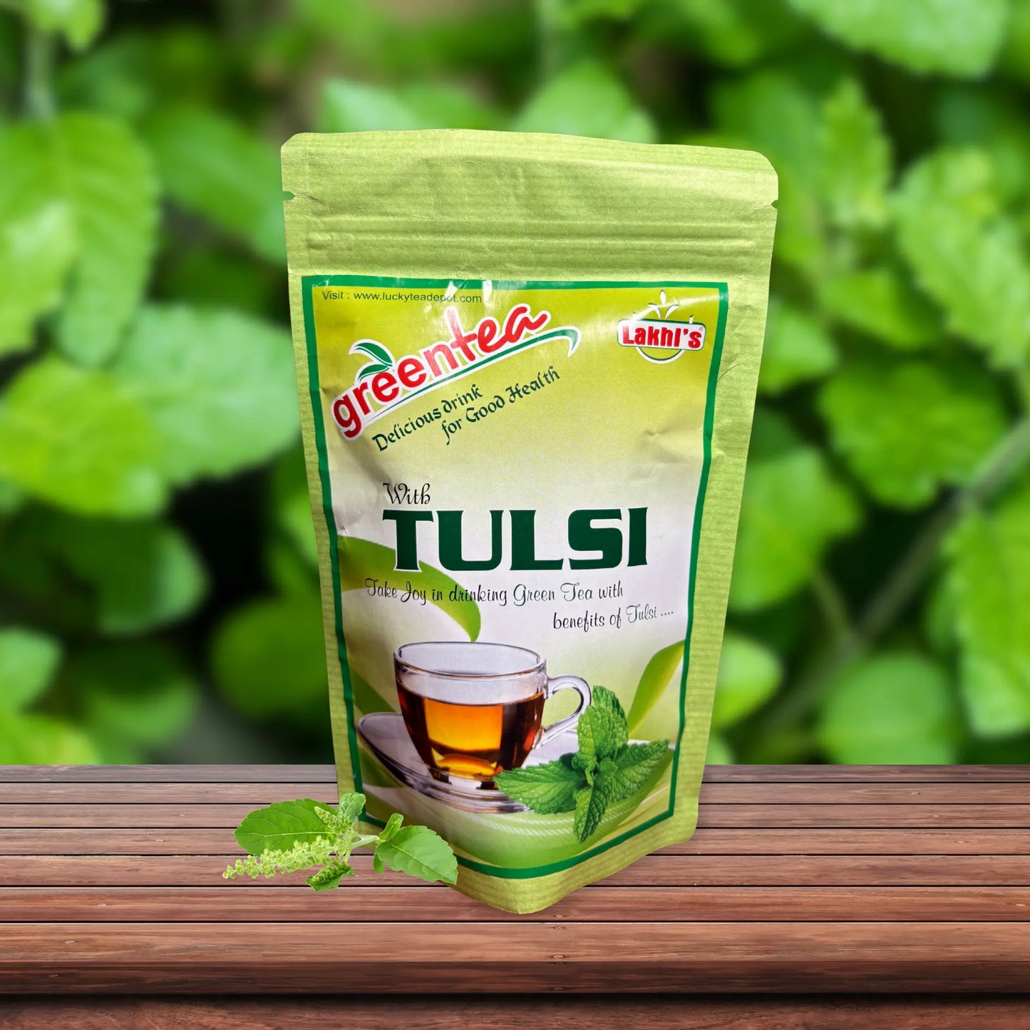 Lakhi's Green Tea with Tulsi