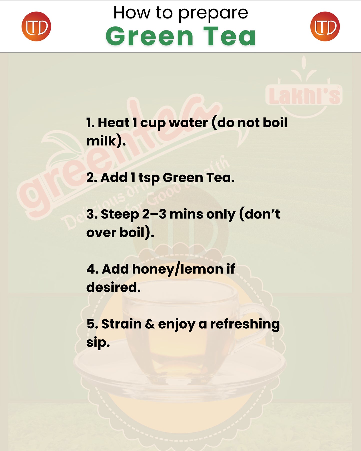 Lakhi’s Green Tea | Premium Tea | Lucky Tea Depot
