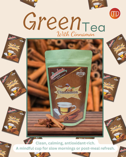 Lakhi's Green Tea with Cinnamon | Lucky Tea Depot
