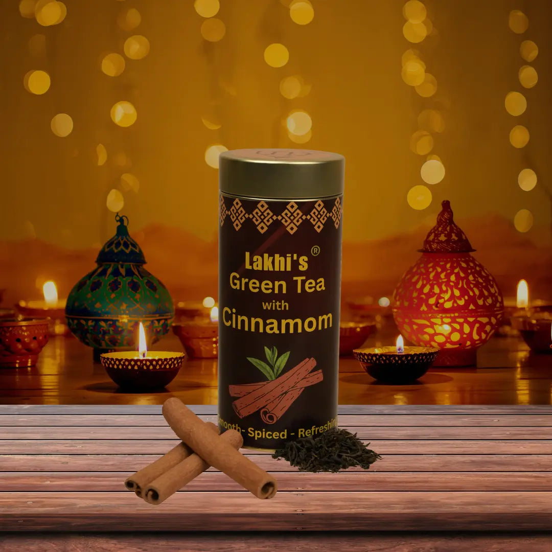 Lakhi's Green Tea with Cinnamon | Lucky Tea Depot