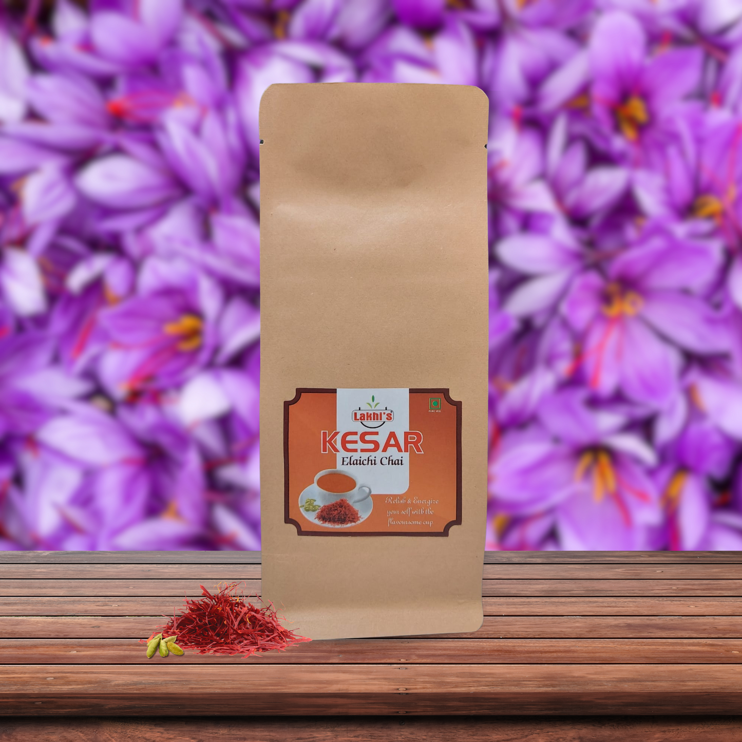 Lakhi's Kesar Elaichi Chai | Premium Tea | Lucky Tea Depot