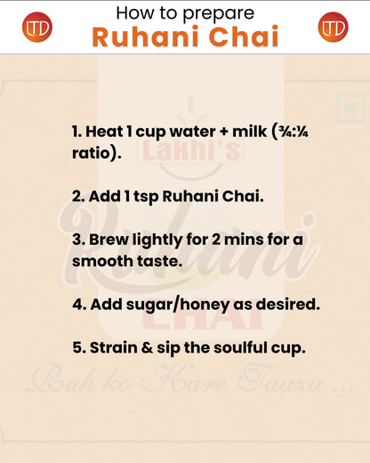 Lakhi's Ruhani Chai | Premium Tea | Lucky Tea Depot